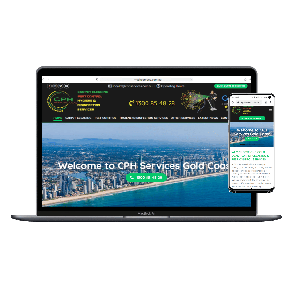 CPH Services Gold Coast by web designer Angie from inStyle Web Design